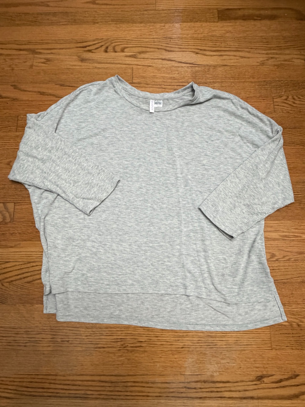 Joyspun Women’s Long Sleeve Lounge Top Size 3X 22W-24W Gray